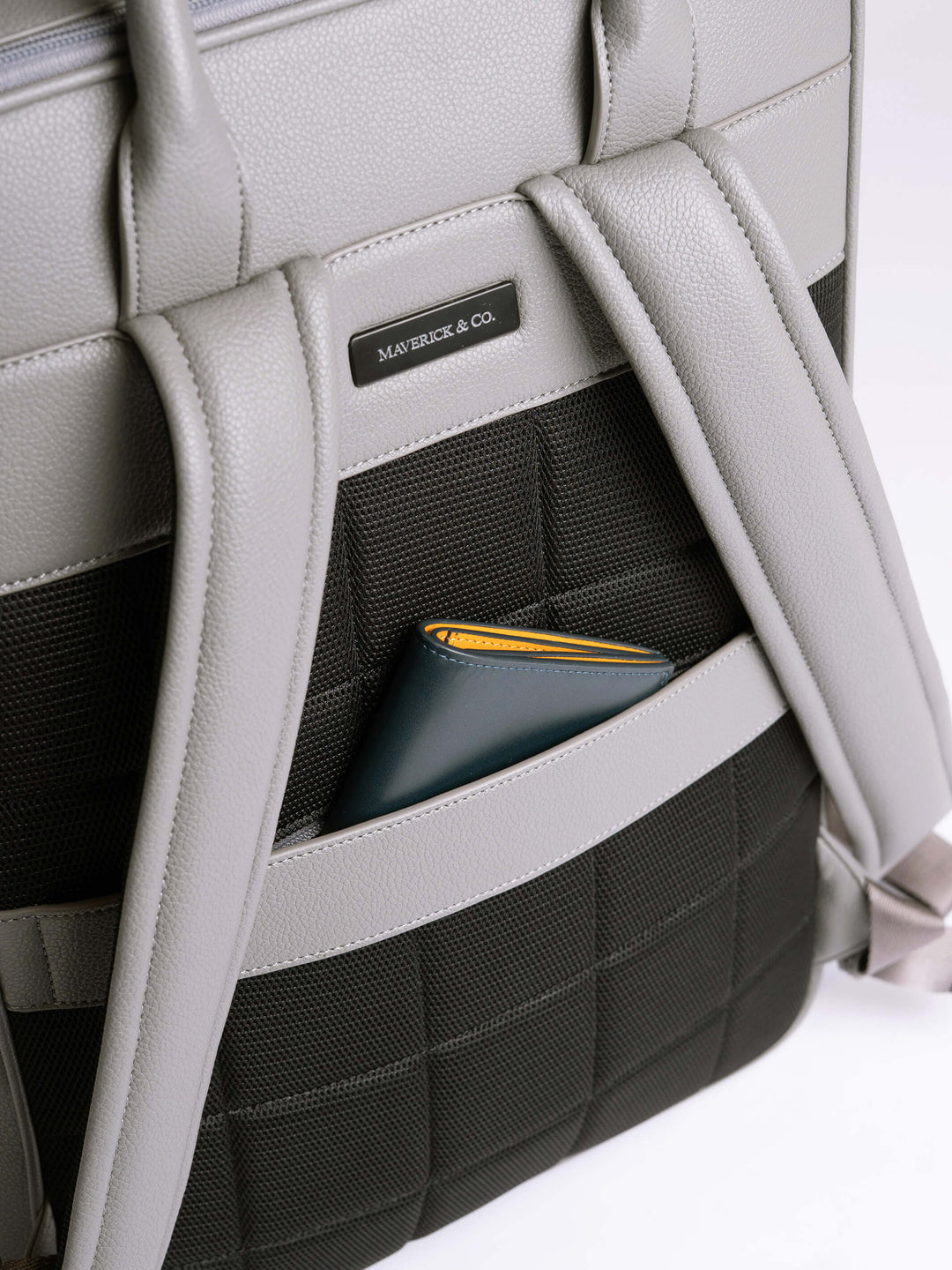 Maverick & Co. - Axis Leather Backpack #color_grey