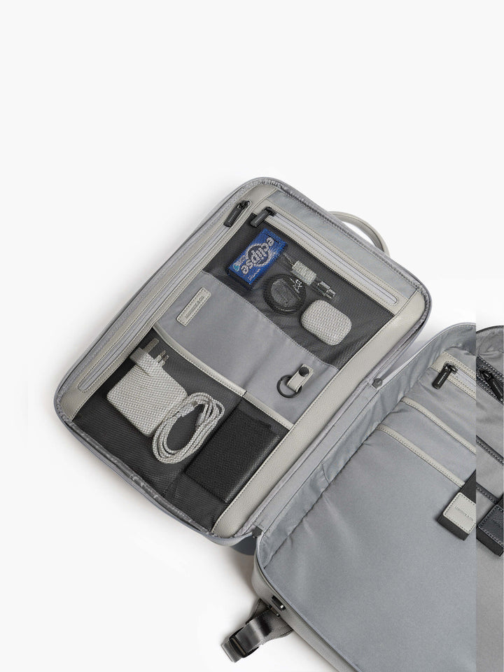 Maverick & Co. - Axis Leather Backpack #color_grey