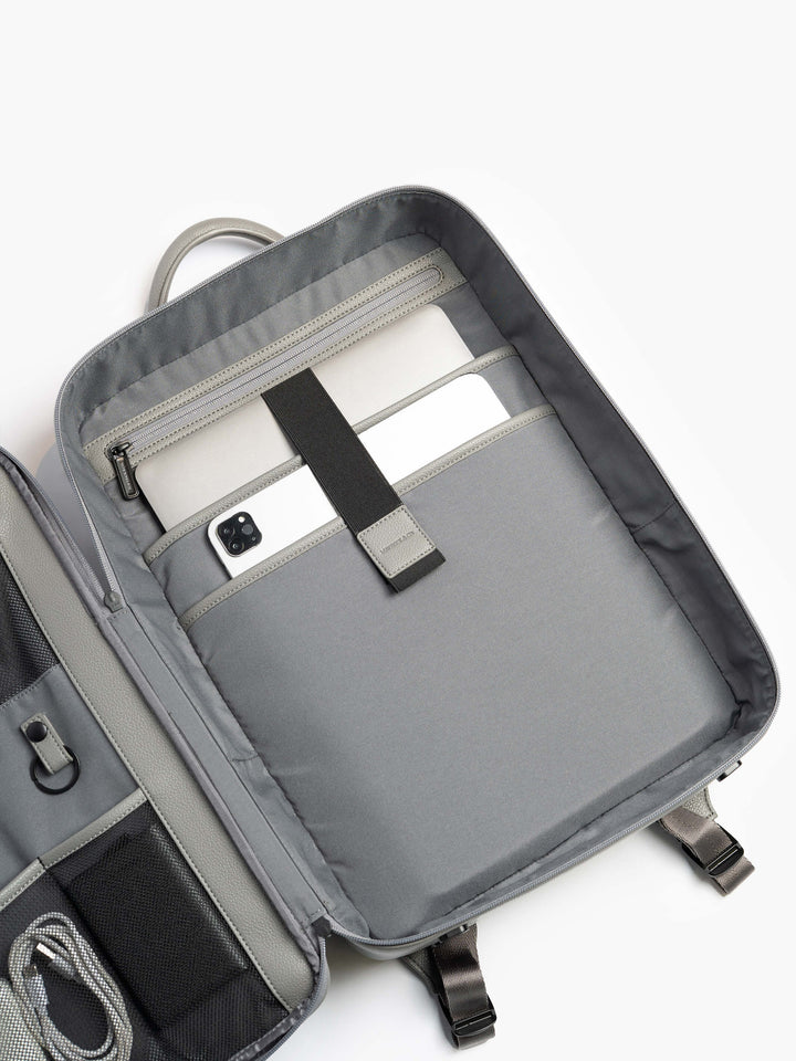 Maverick & Co. - Axis Leather Backpack #color_grey