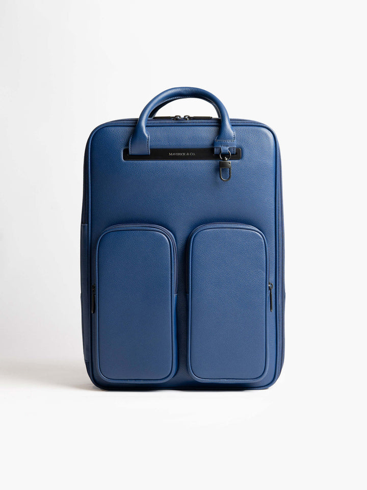 Maverick & Co. - Axis Leather Backpack  #color_navy