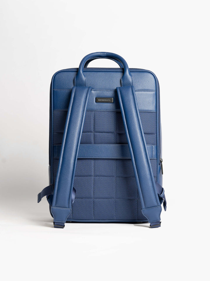 Maverick & Co. - Axis Leather Backpack  #color_navy