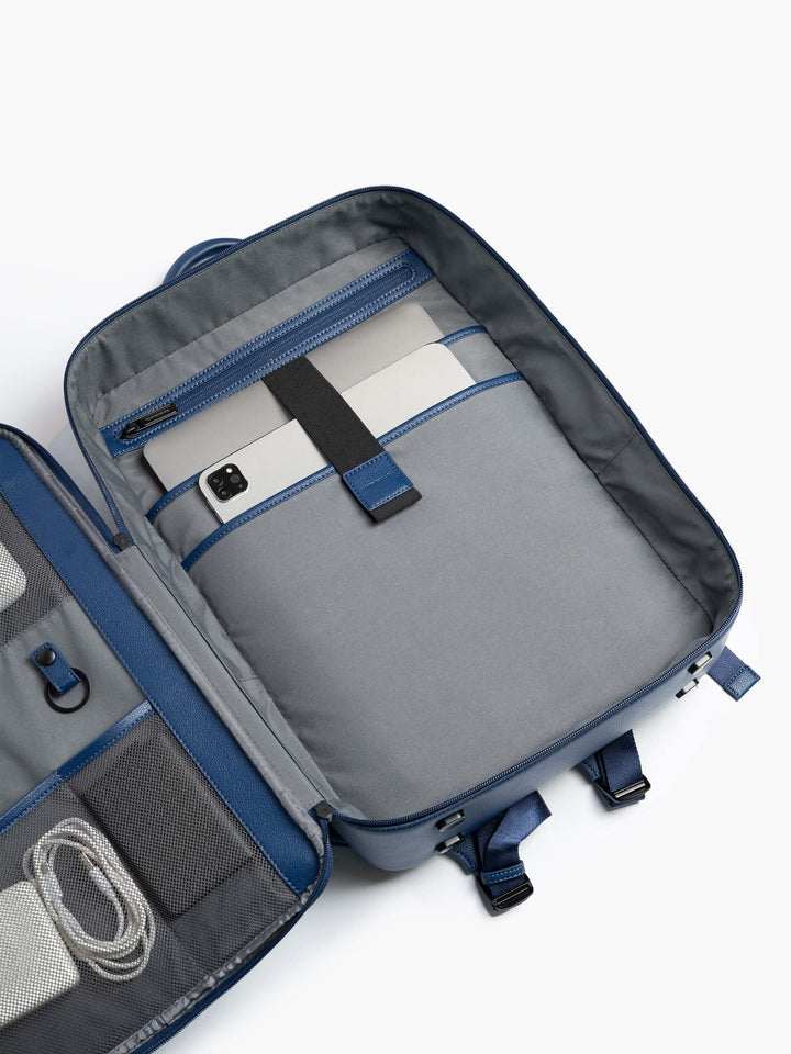 Maverick & Co. - Axis Leather Backpack  #color_navy