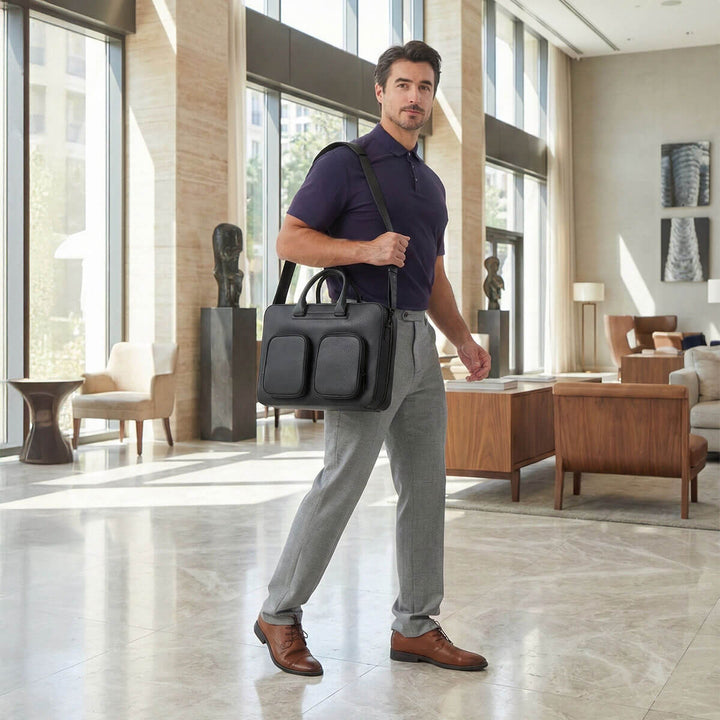 Axis Leather Briefcase