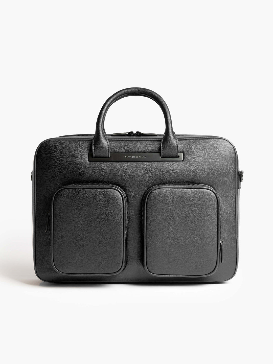 Maverick & Co. - Axis Leather Briefcase #color_black