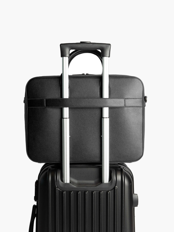 Maverick & Co. - Axis Leather Briefcase #color_black