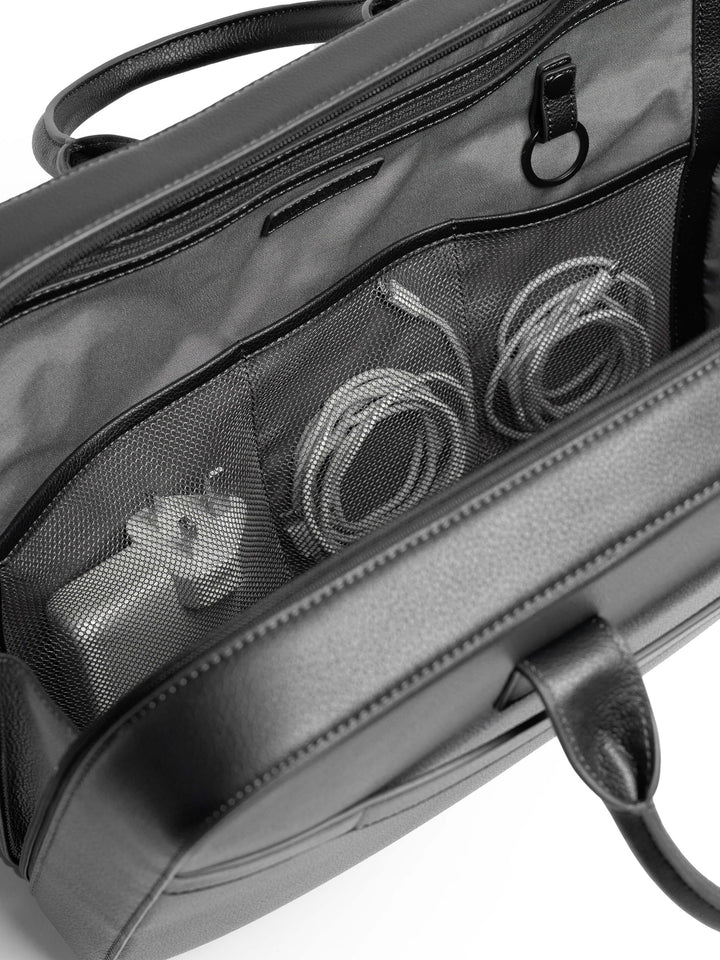 Maverick & Co. - Axis Leather Briefcase #color_black