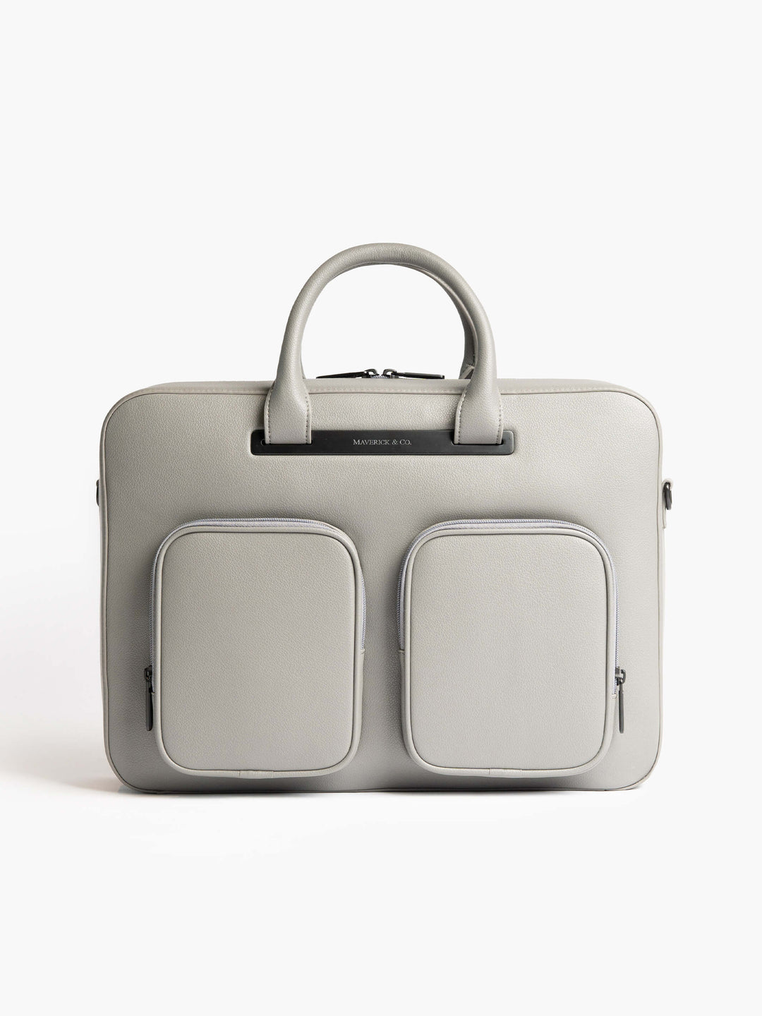 Maverick & Co. - Axis Leather Briefcase #color_grey