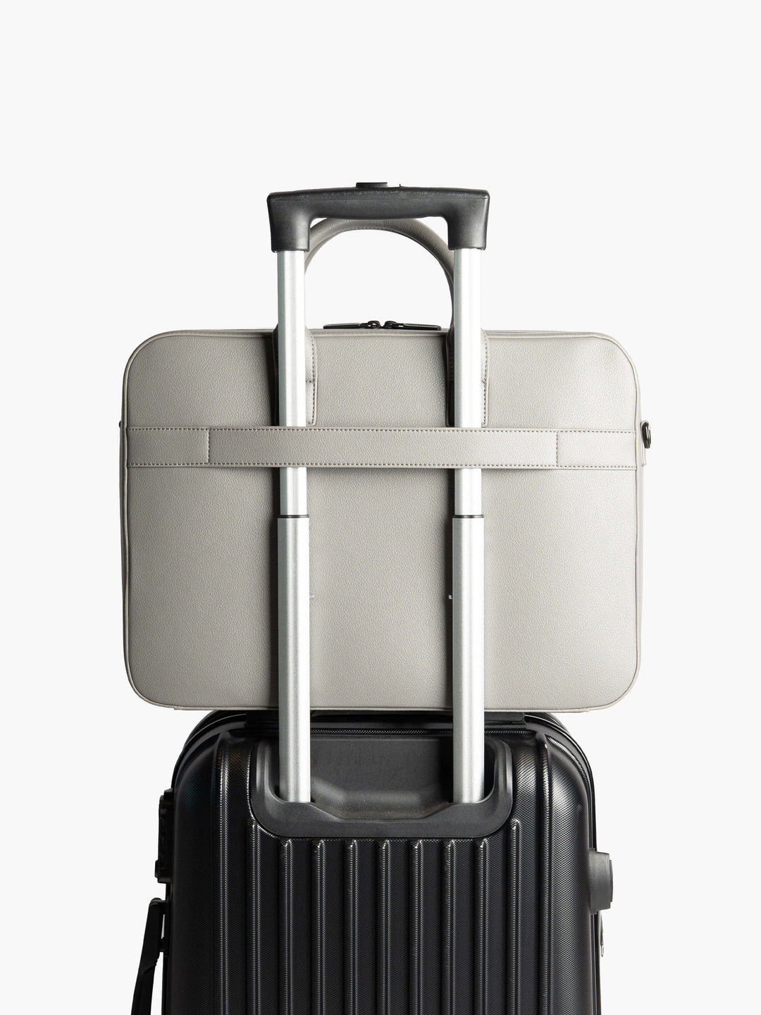 Maverick & Co. - Axis Leather Briefcase #color_grey