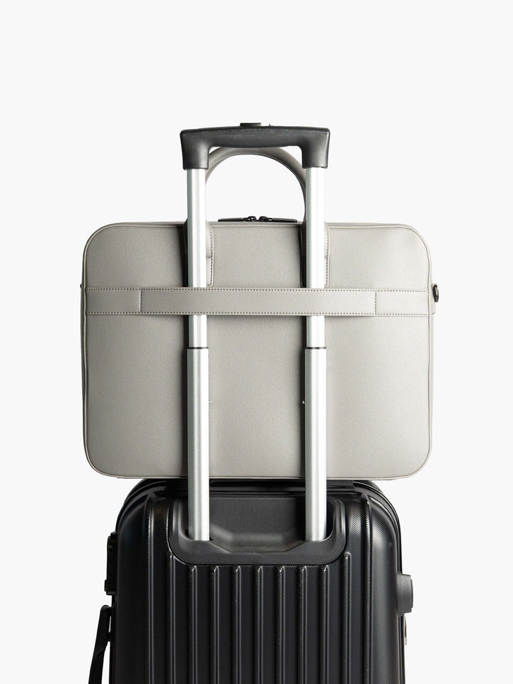 Maverick & Co. - Axis Leather Briefcase #color_grey