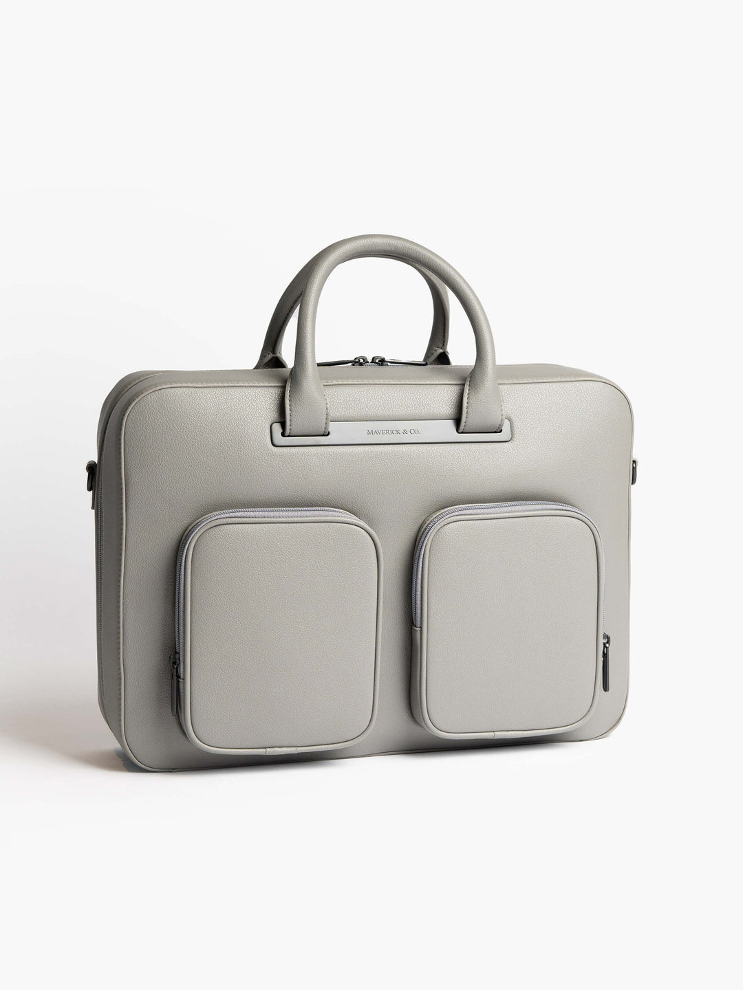 Maverick & Co. - Axis Leather Briefcase #color_grey