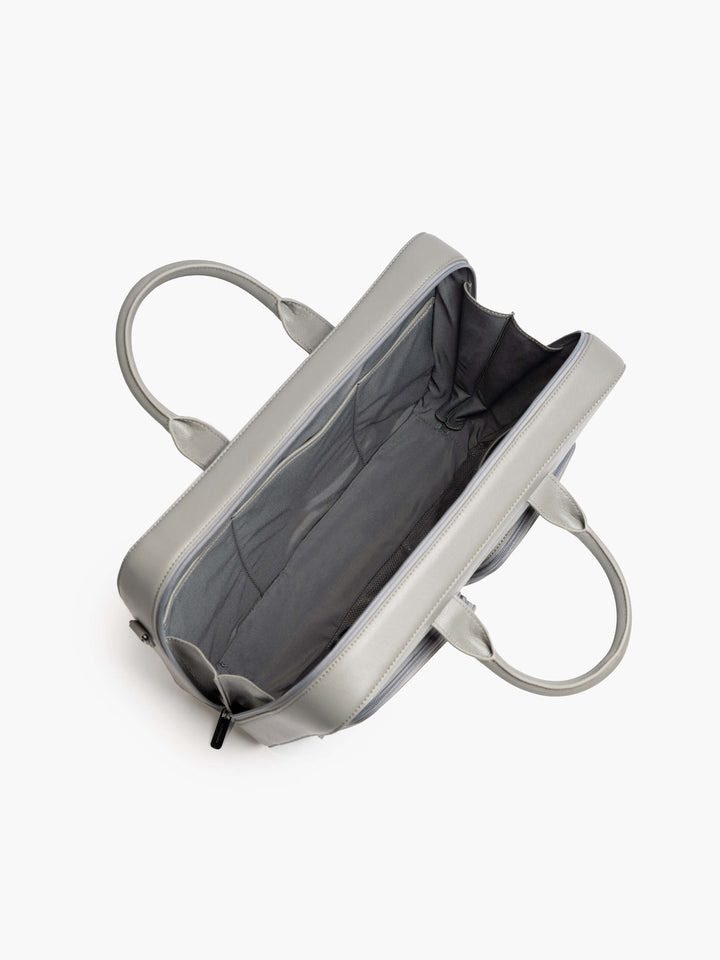 Maverick & Co. - Axis Leather Briefcase #color_grey