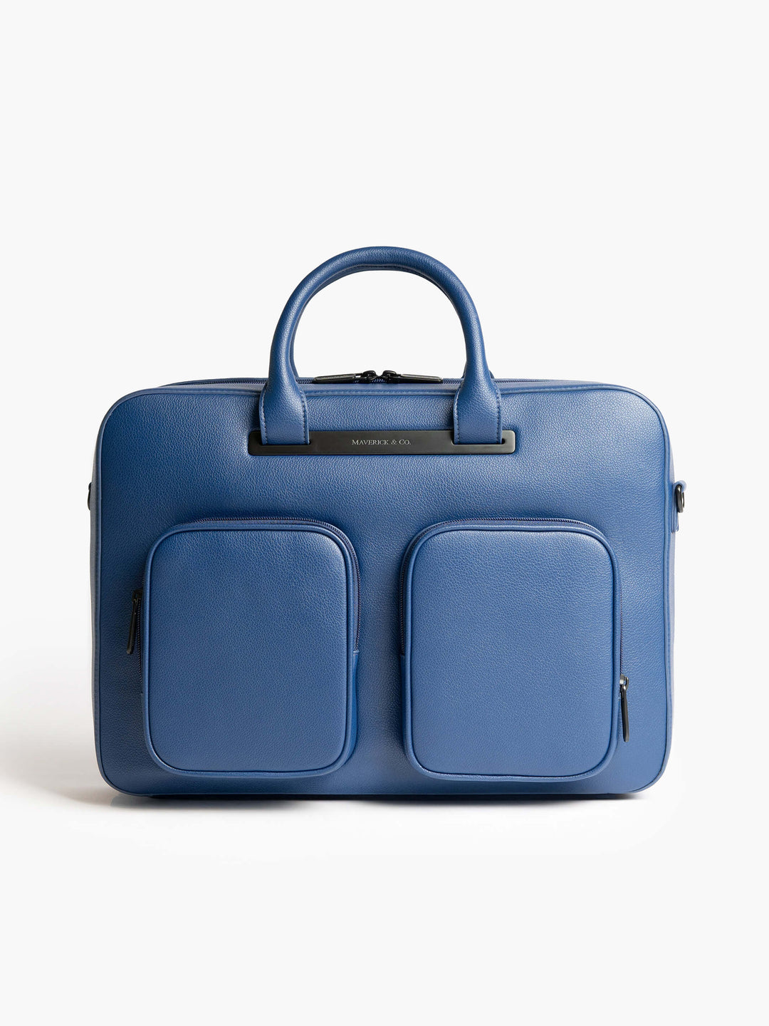Maverick & Co. - Axis Leather Briefcase #color_navy