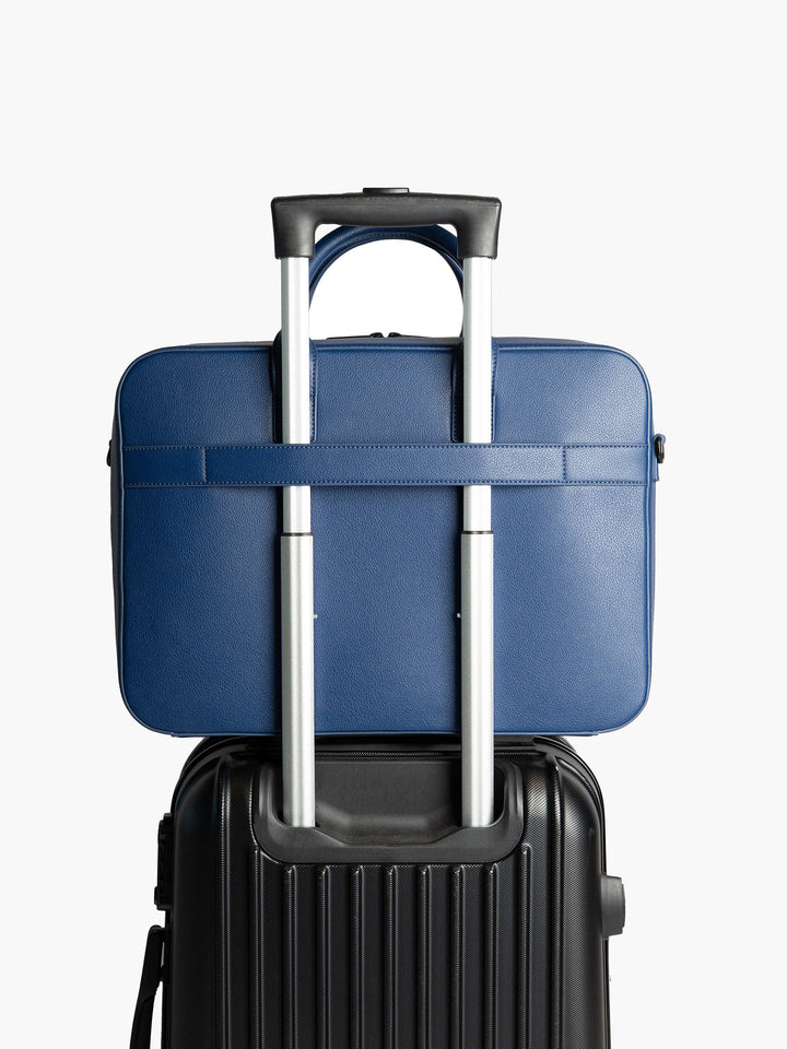 Maverick & Co. - Axis Leather Briefcase #color_navy