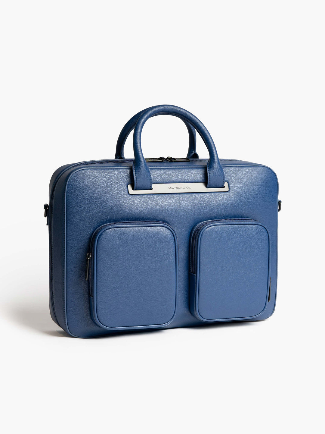 Maverick & Co. - Axis Leather Briefcase #color_navy