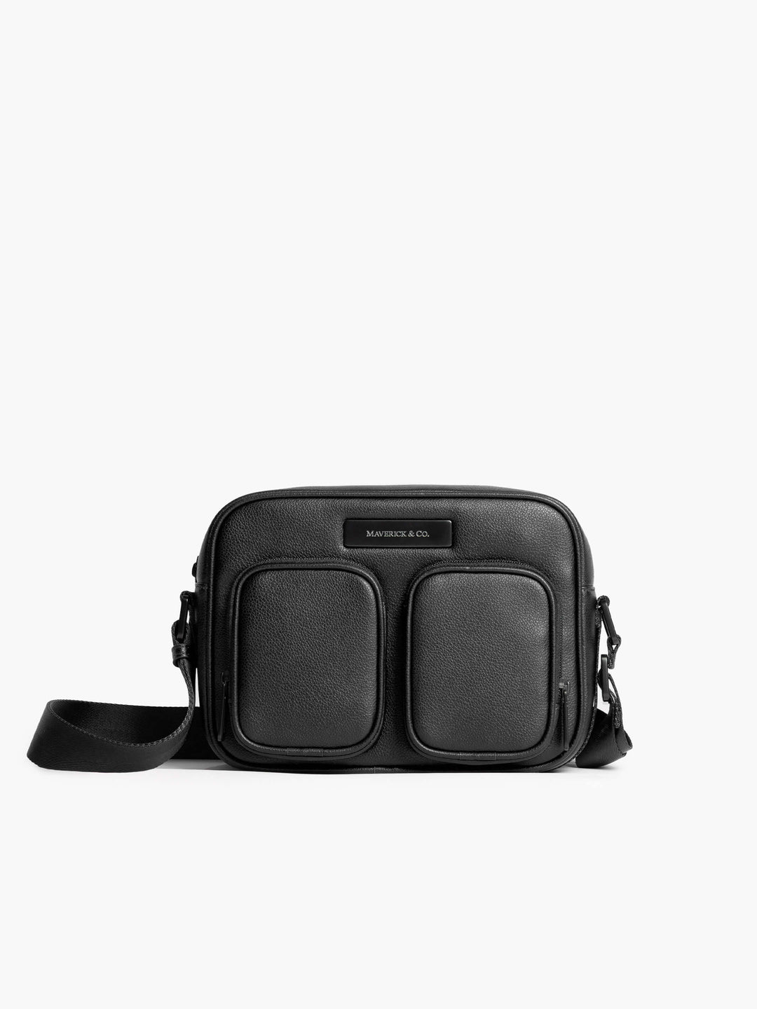 Maverick & Co. - Axis Leather Messenger #color_black