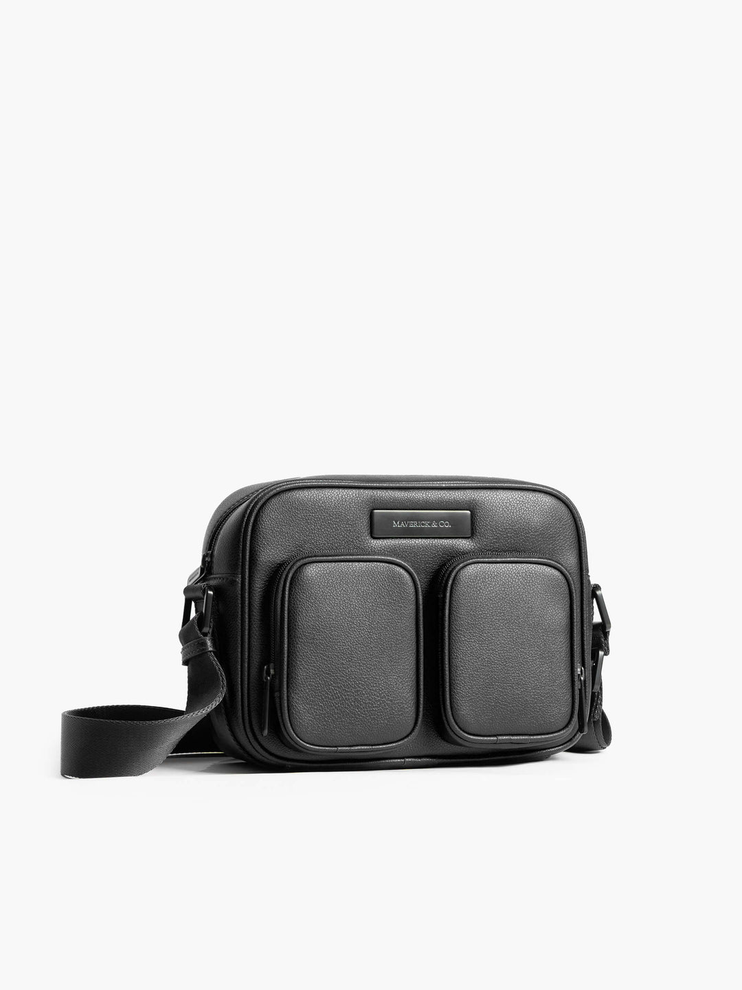 Maverick & Co. - Axis Leather Messenger #color_black