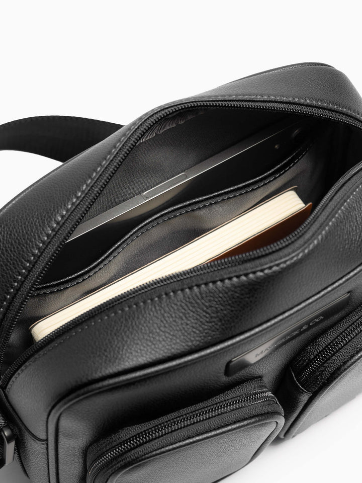 Maverick & Co. - Axis Leather Messenger #color_black