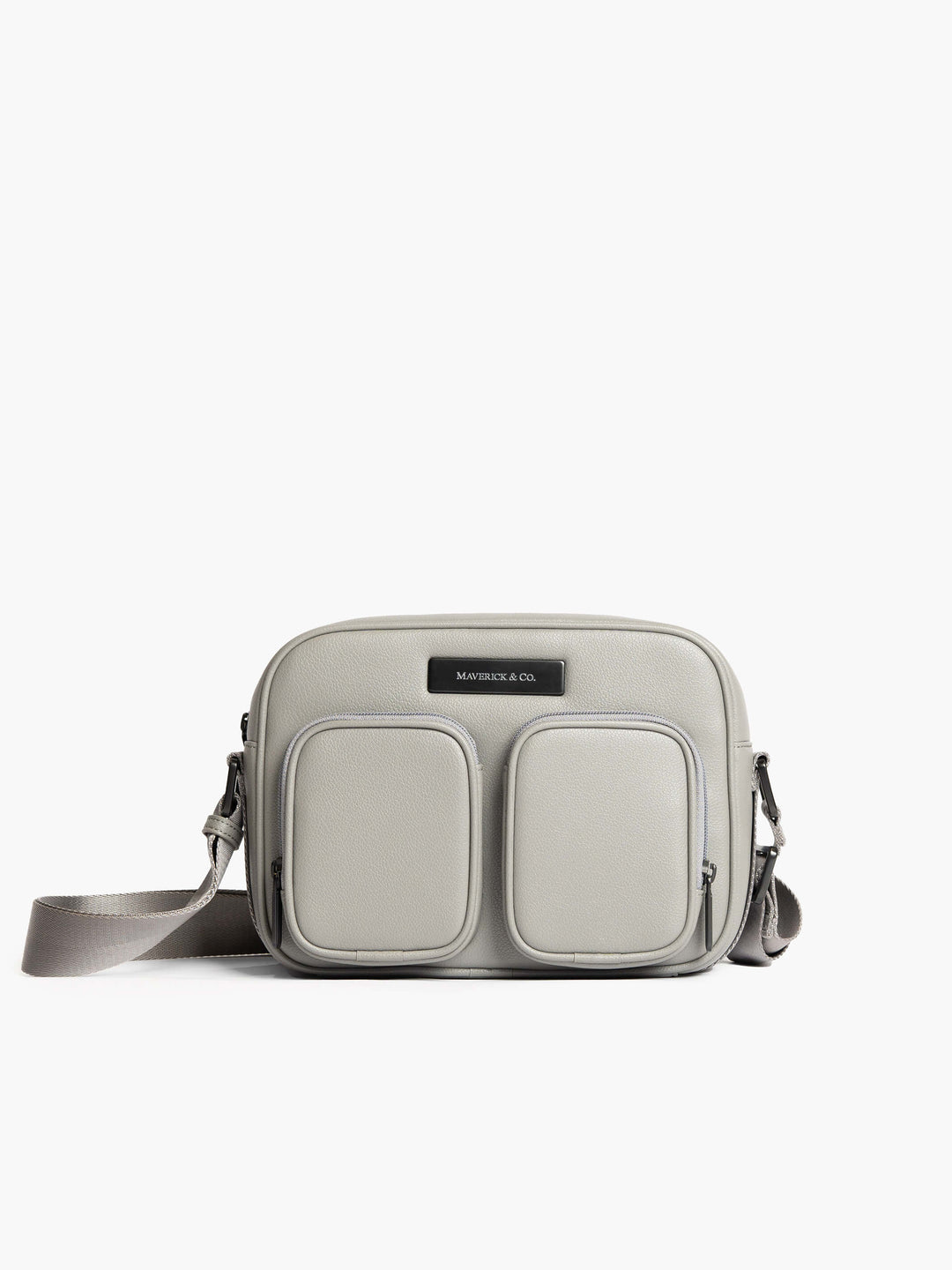 Maverick & Co. - Axis Leather Messenger  #color_grey