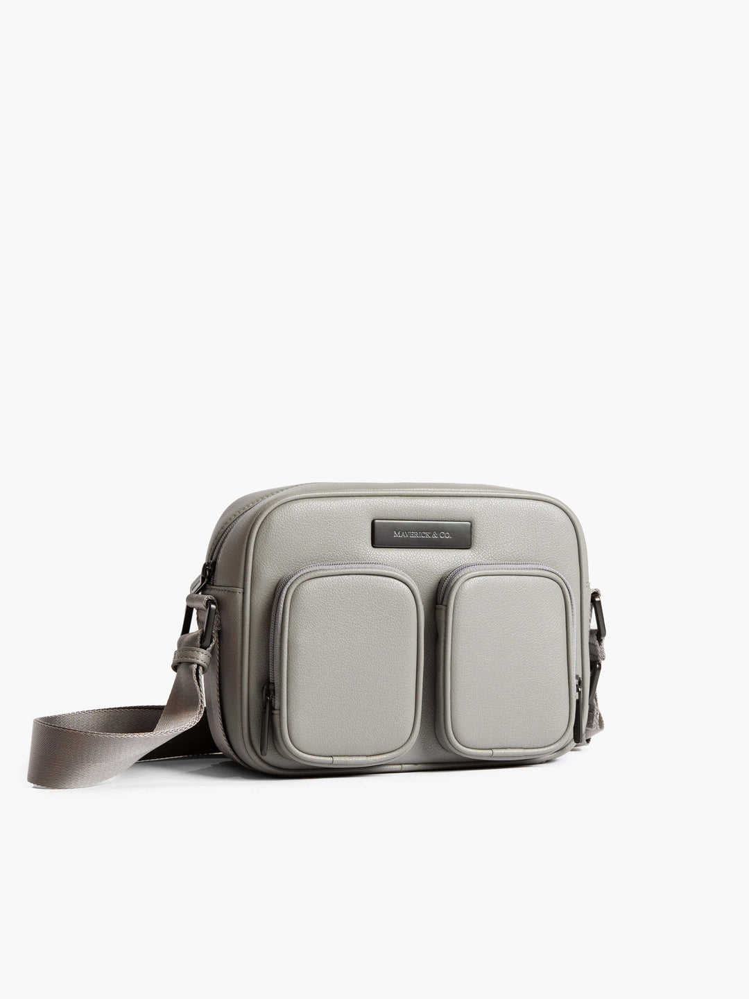 Maverick & Co. - Axis Leather Messenger  #color_grey