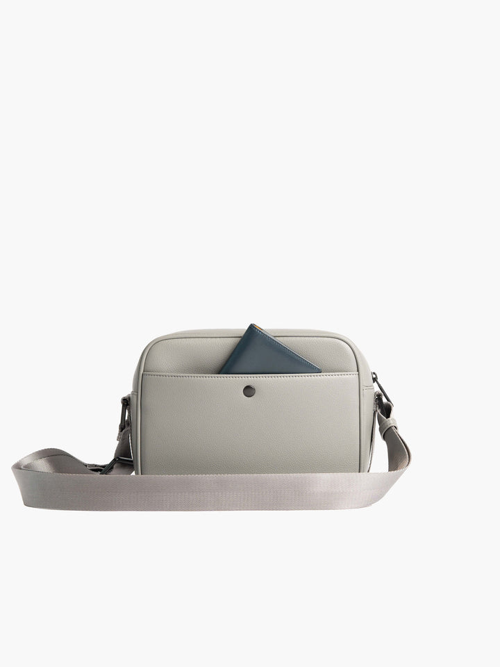 Maverick & Co. - Axis Leather Messenger  #color_grey