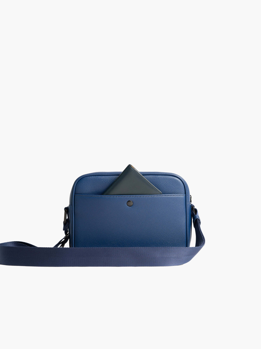 Maverick & Co. - Axis Leather Messenger #color_navy