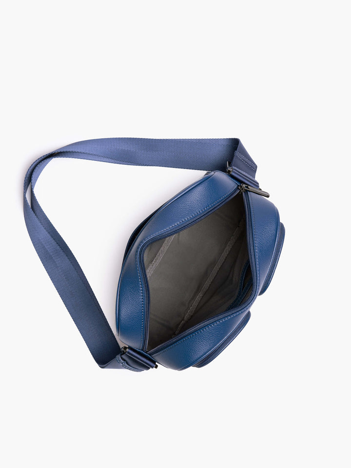 Maverick & Co. - Axis Leather Messenger #color_navy