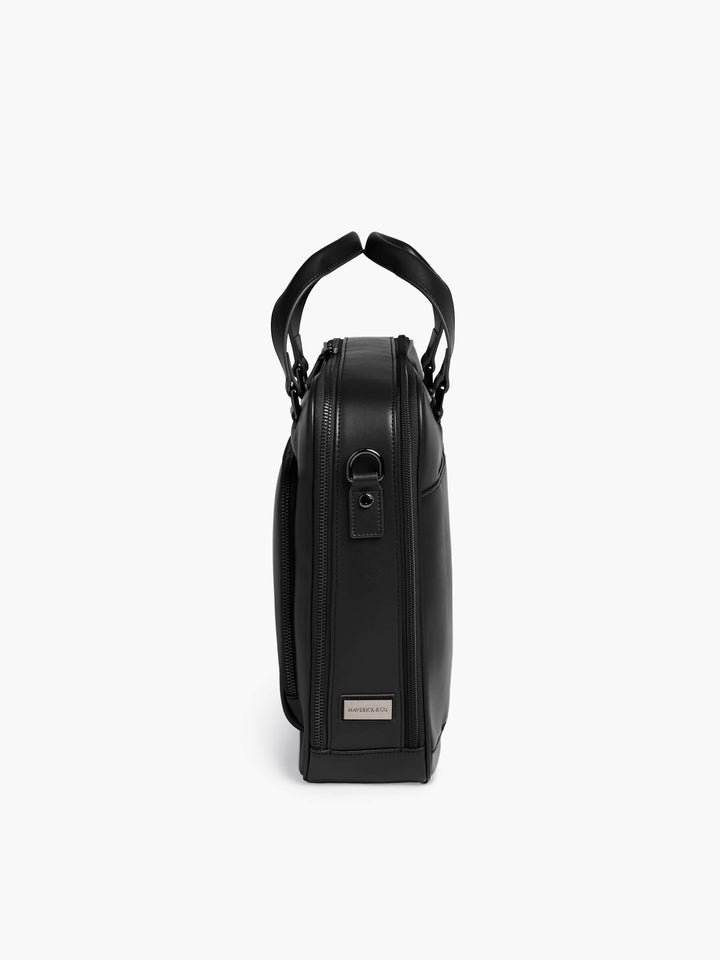 Maverick & Co. - Explorer Double-Zip Briefcase #color_black