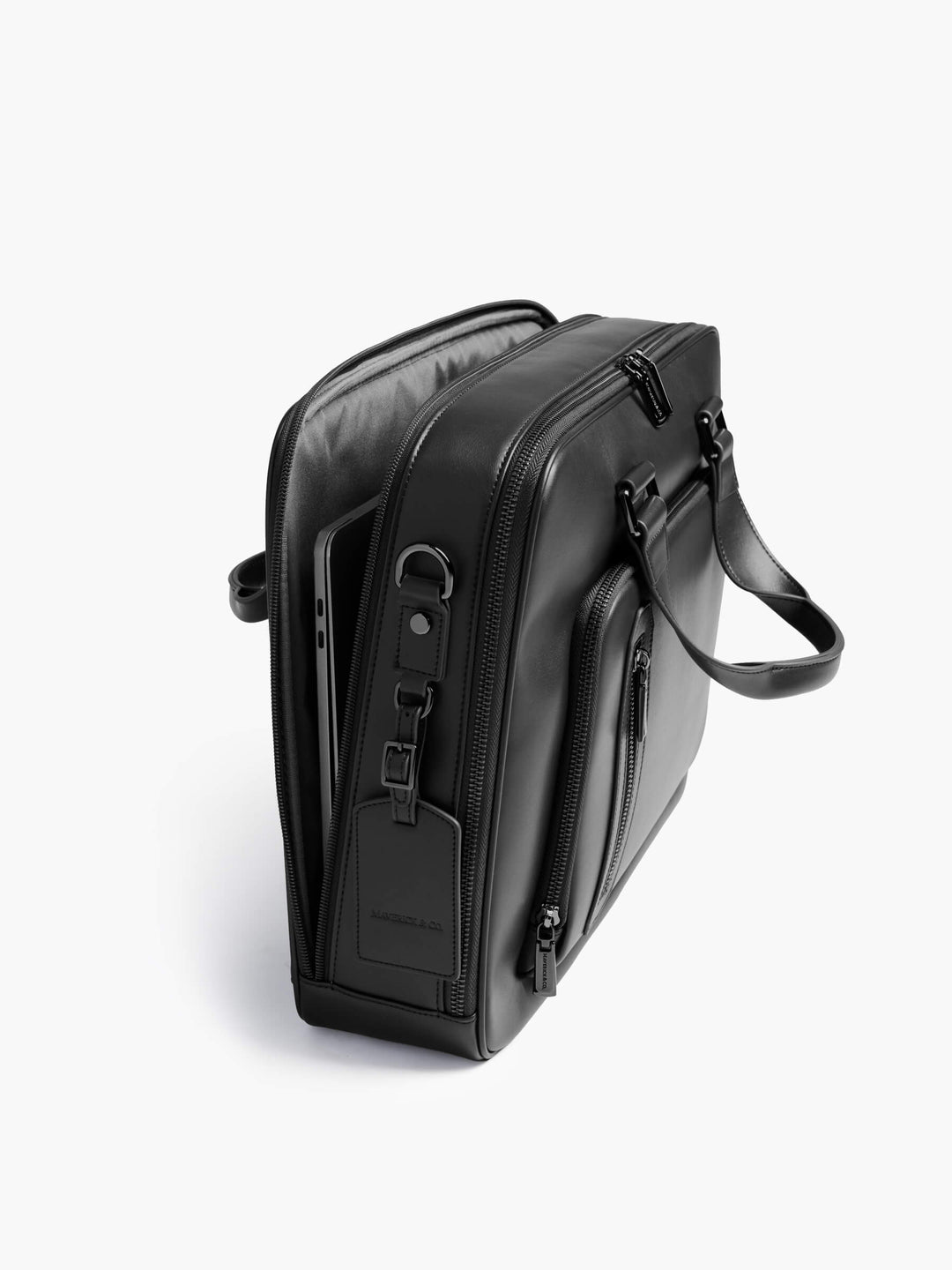 Maverick & Co. - Explorer Double-Zip Briefcase #color_black