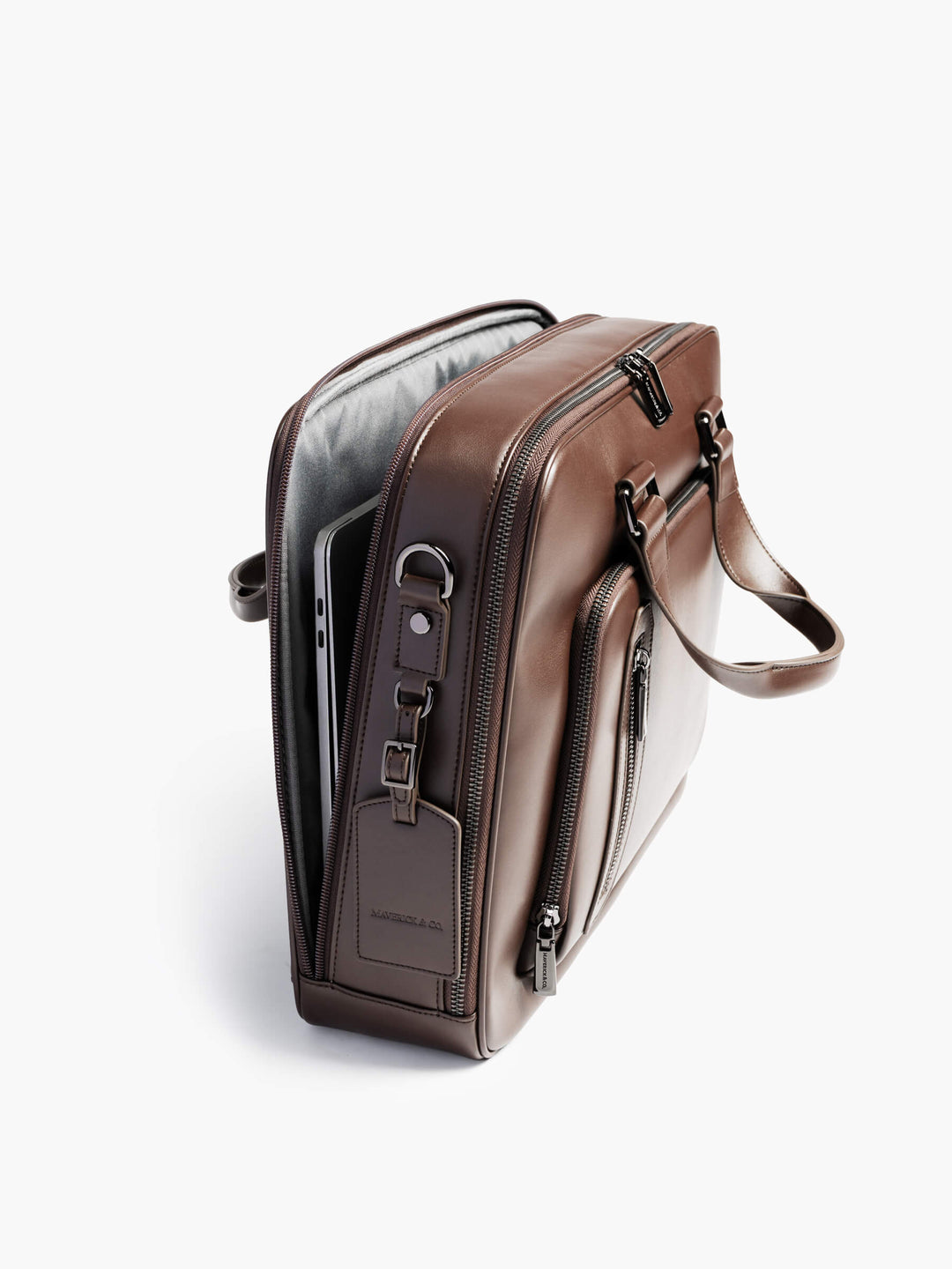 Maverick & Co. - Explorer Double-Zip Briefcase #color_brown
