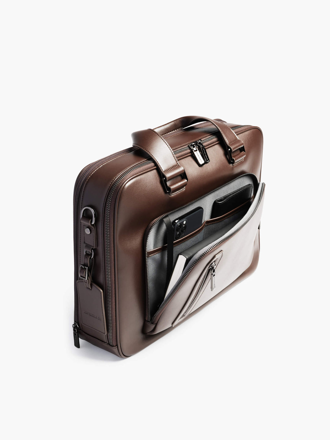 Maverick & Co. - Explorer Double-Zip Briefcase #color_brown