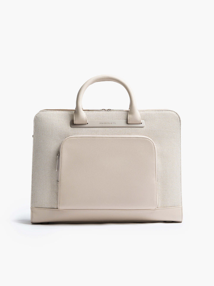 Maverick & Co. - Horizon Slim Executive Briefcase #color_beige