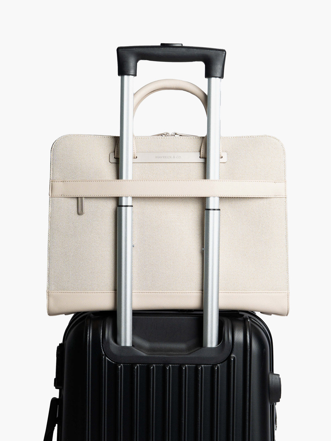 Maverick & Co. - Horizon Slim Executive Briefcase #color_beige