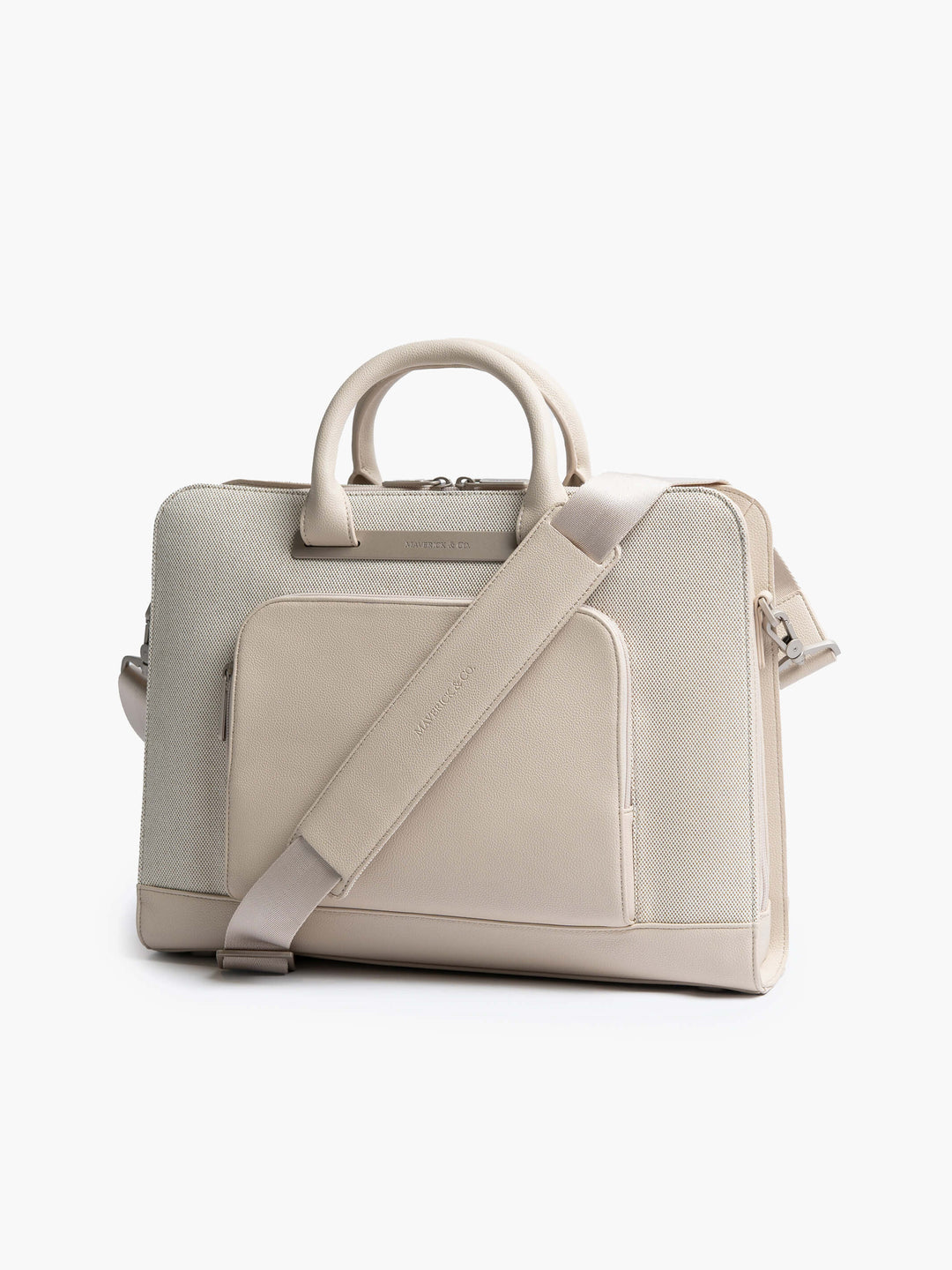Maverick & Co. - Horizon Slim Executive Briefcase #color_beige