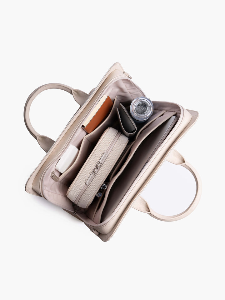 Maverick & Co. - Horizon Slim Executive Briefcase #color_beige