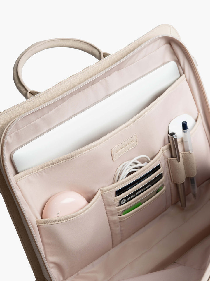 Maverick & Co. - Horizon Slim Executive Briefcase #color_beige