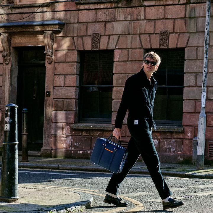 Manhattan Double-Zip Leather Briefcase