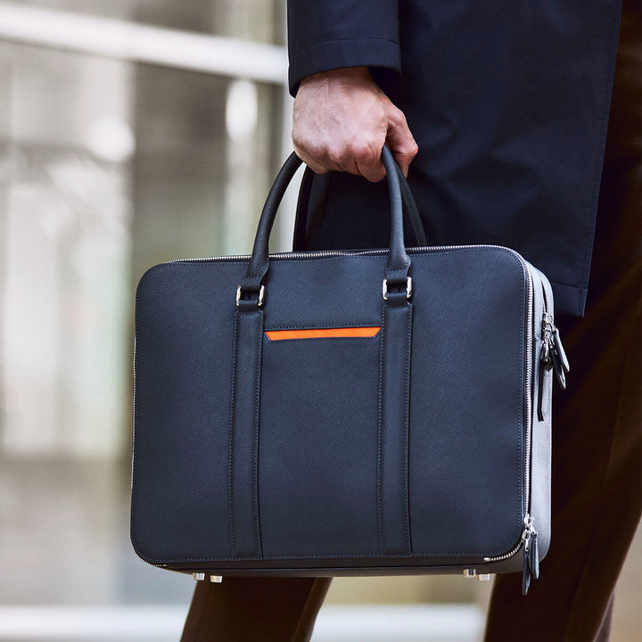 Maverick & Co. - Manhattan Double-Zip Leather Briefcase