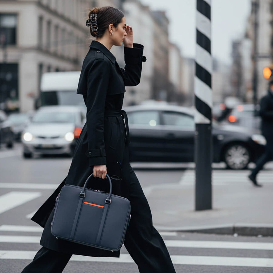 Maverick & Co. - Manhattan Double-Zip Leather Briefcase
