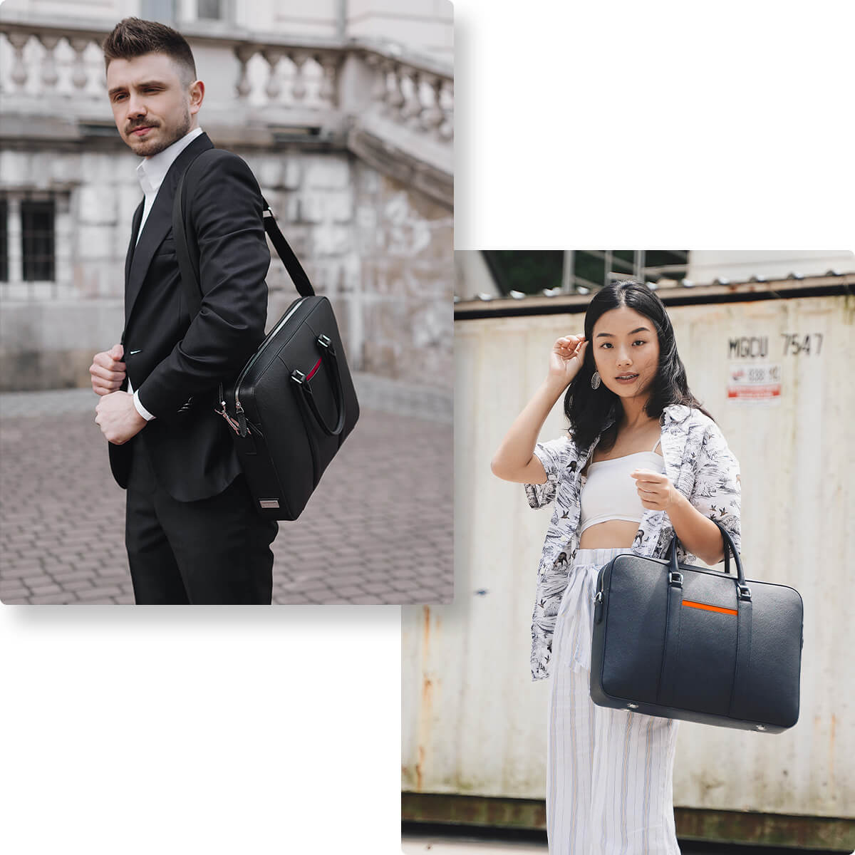 Manhattan Leather Briefcase – Maverick & Co.