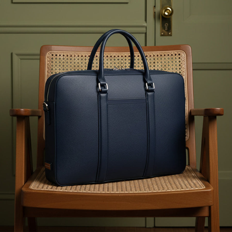 Maverick & Co. - Manhattan Monochrome Leather Briefcase