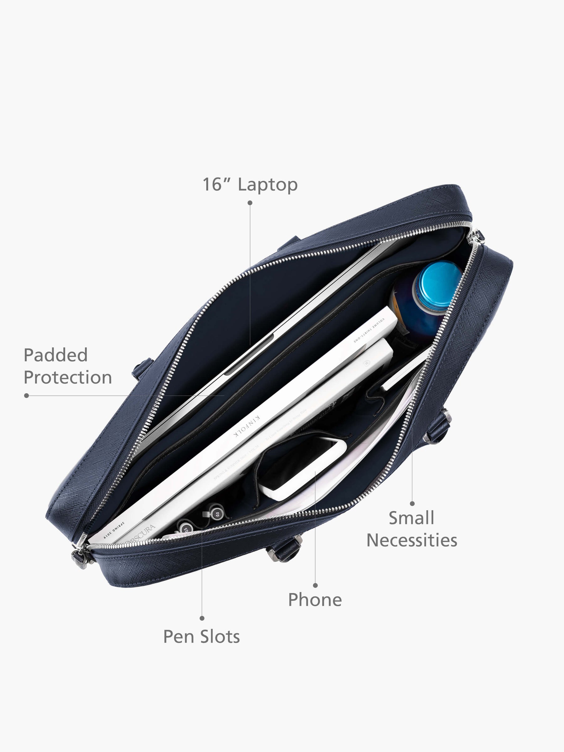 Manhattan Leather Briefcase-0