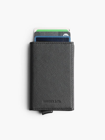 Maverick & Co. - Manhattan Leather Pop Up Wallet #color_black-racing-red