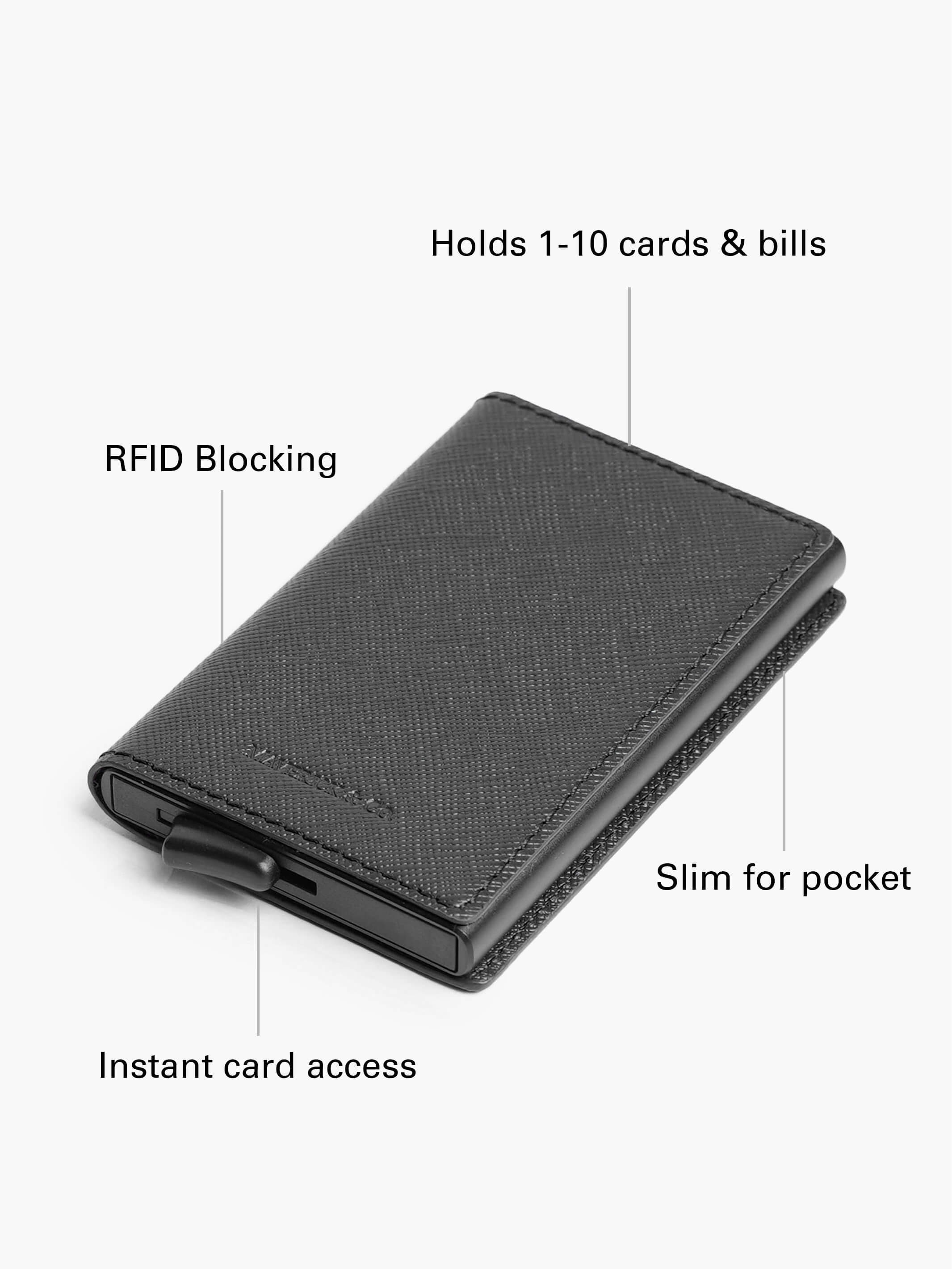Manhattan Leather Pop-Up Wallet – Maverick & Co.