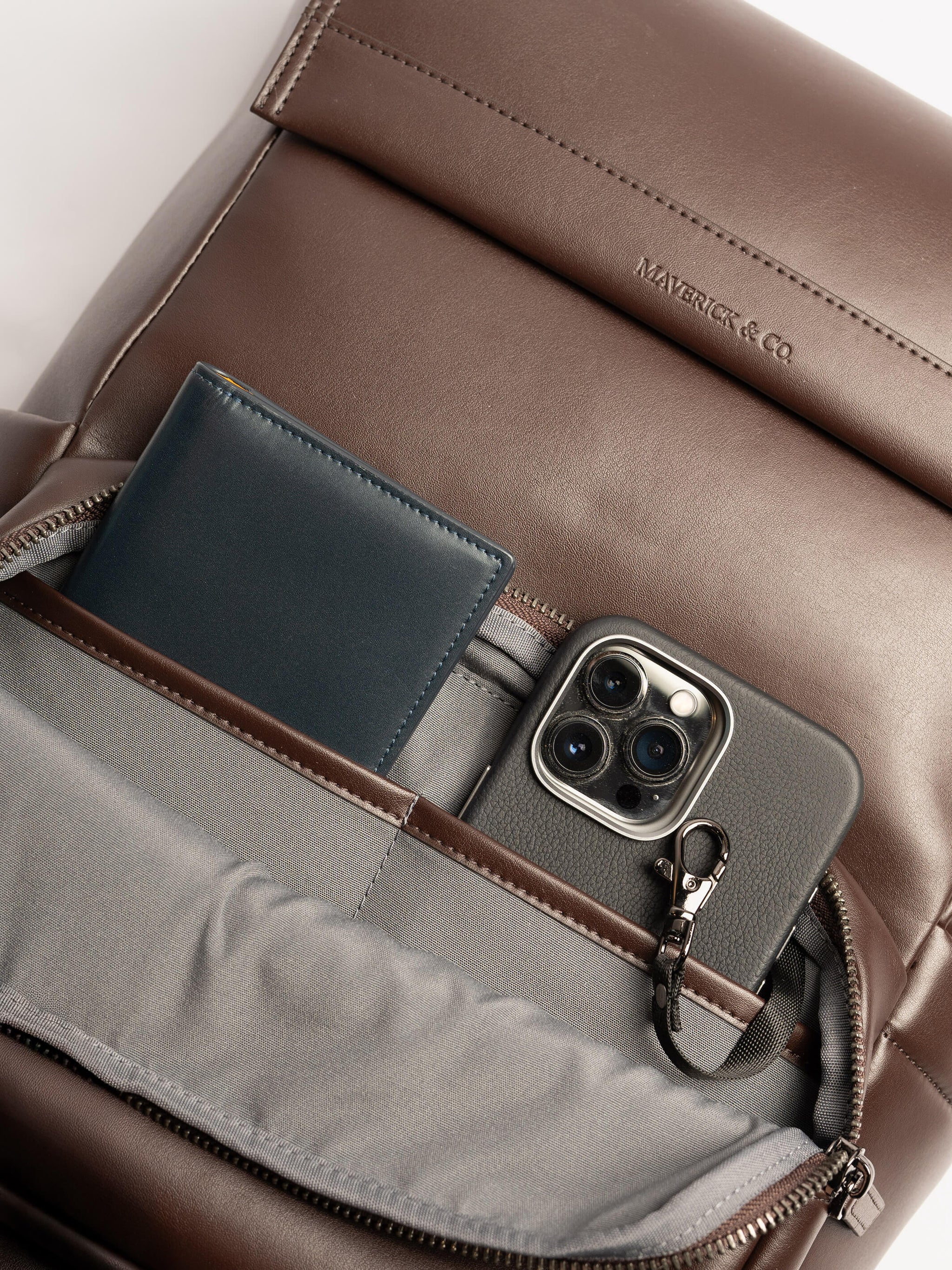 Maverick & Co. - Maximus Leather Backpack #color_brown