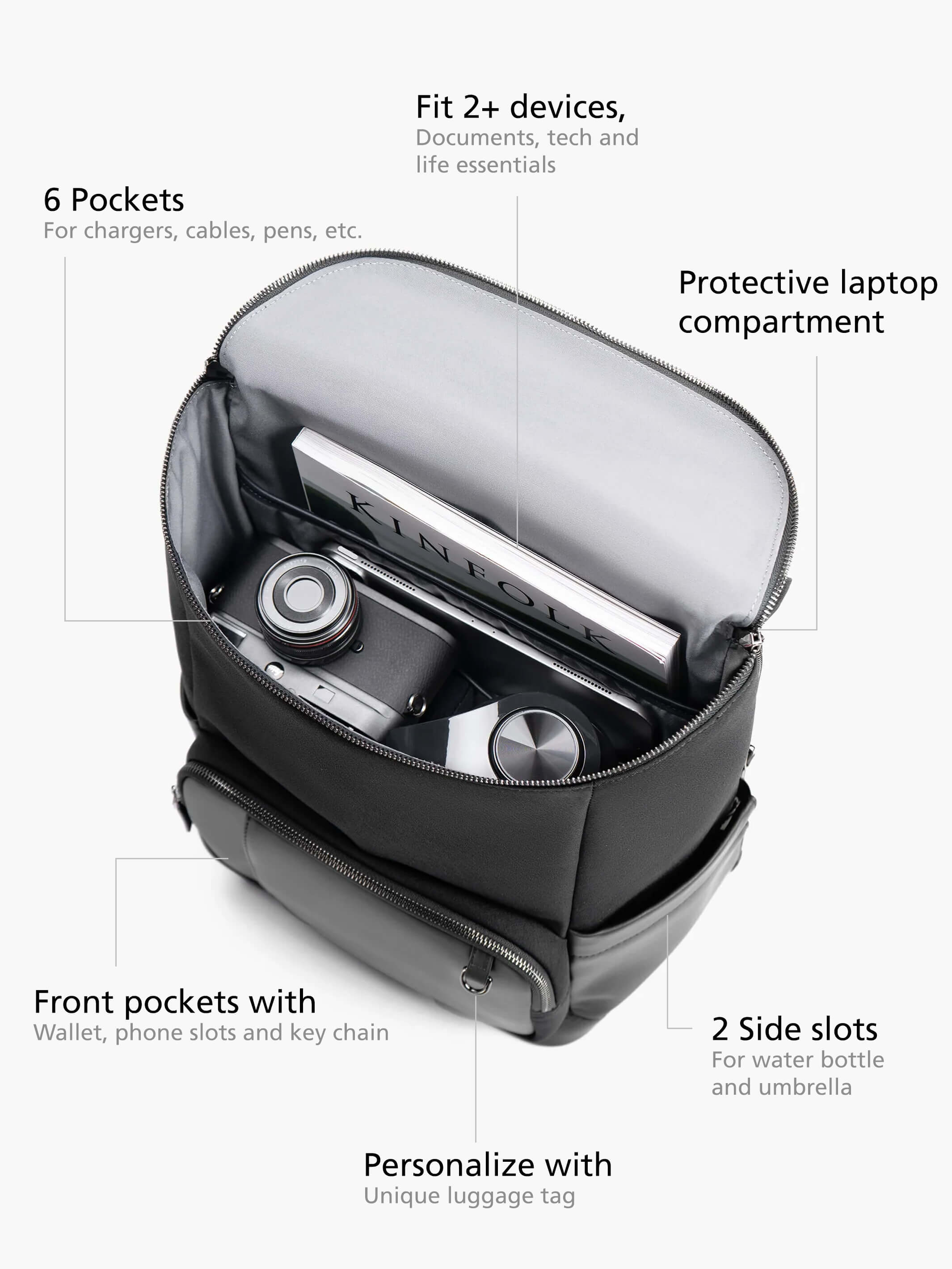 Maverick & Co. Maximus ブラックバックパック　リュック Maximus All-day Backpack – Maverick & Co.