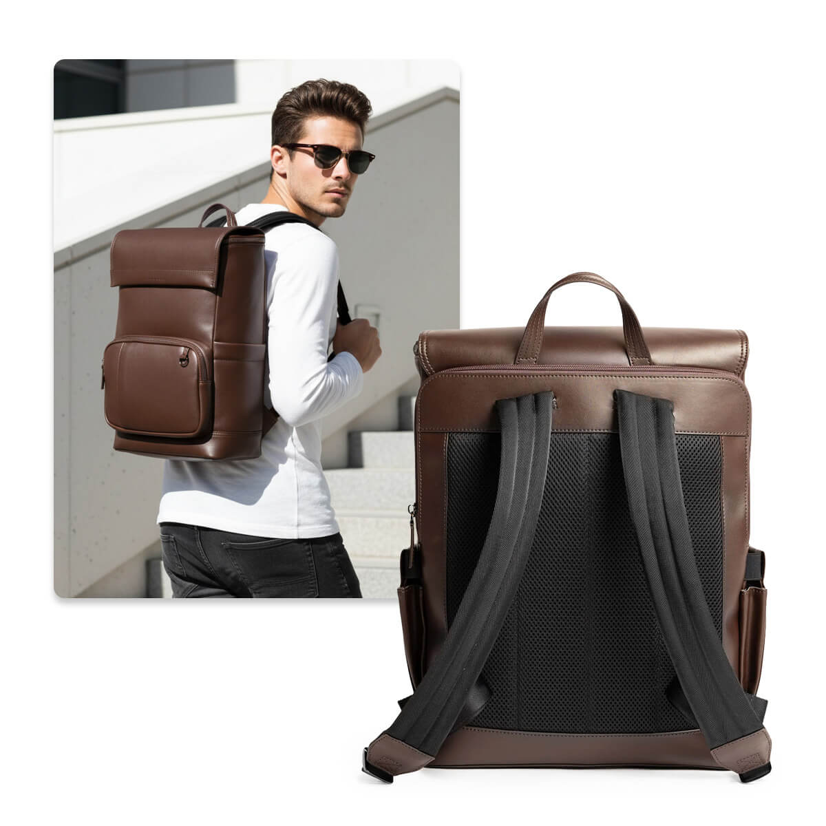 Maverick & Co. - Maximus Leather Backpack
