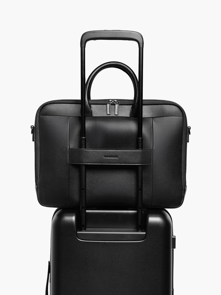 Maverick & Co. - Mercator Double-Zip Leather Briefcase