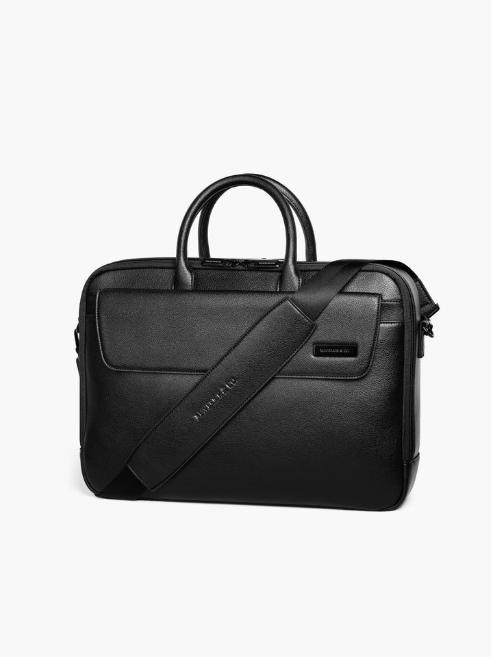 Maverick & Co. - Mercator Double-Zip Leather Briefcase