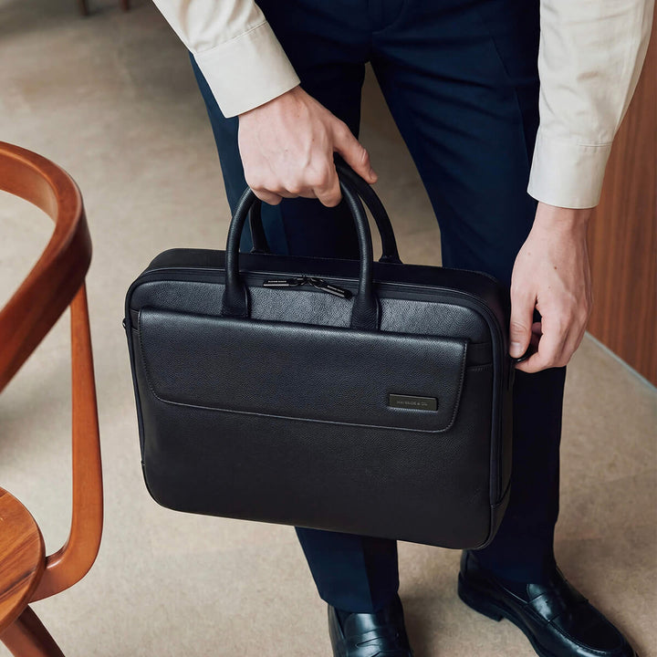 Maverick & Co. - Mercator Double-Zip Leather Briefcase