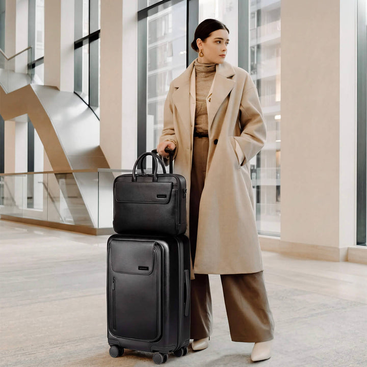 Maverick & Co. - Mercator Double-Zip Leather Briefcase